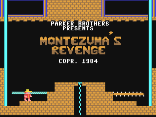 Montezuma's Revenge title screen for Commodore 64